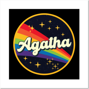 Agatha // Rainbow In Space Vintage Style Posters and Art